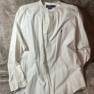 Polo by Ralph Lauren Men's White Button Down Shirt PostBoy 100% Cotton